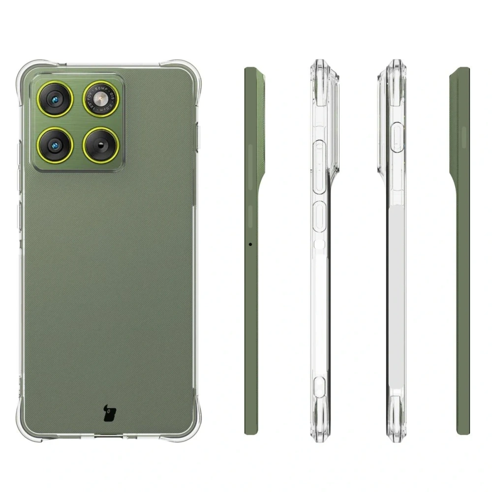 Elastyczne etui + 2x szkło hartowane Bizon Case Clear Pack do Motorola Edge 70