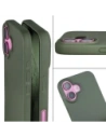 Etui z recyklingu Bizon Case ReLeaf do Apple iPhone 16 ciemnozielone