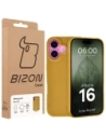 Etui z recyklingu Bizon Case ReLeaf do Apple iPhone 16 ciemnożółte