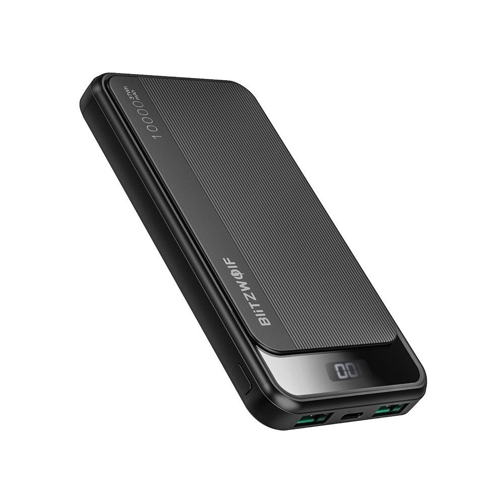 Powerbank BlitzWolf BW-P12 , 10000mAh, QC 3.0, PD, 3A, 22.5w (czarny)