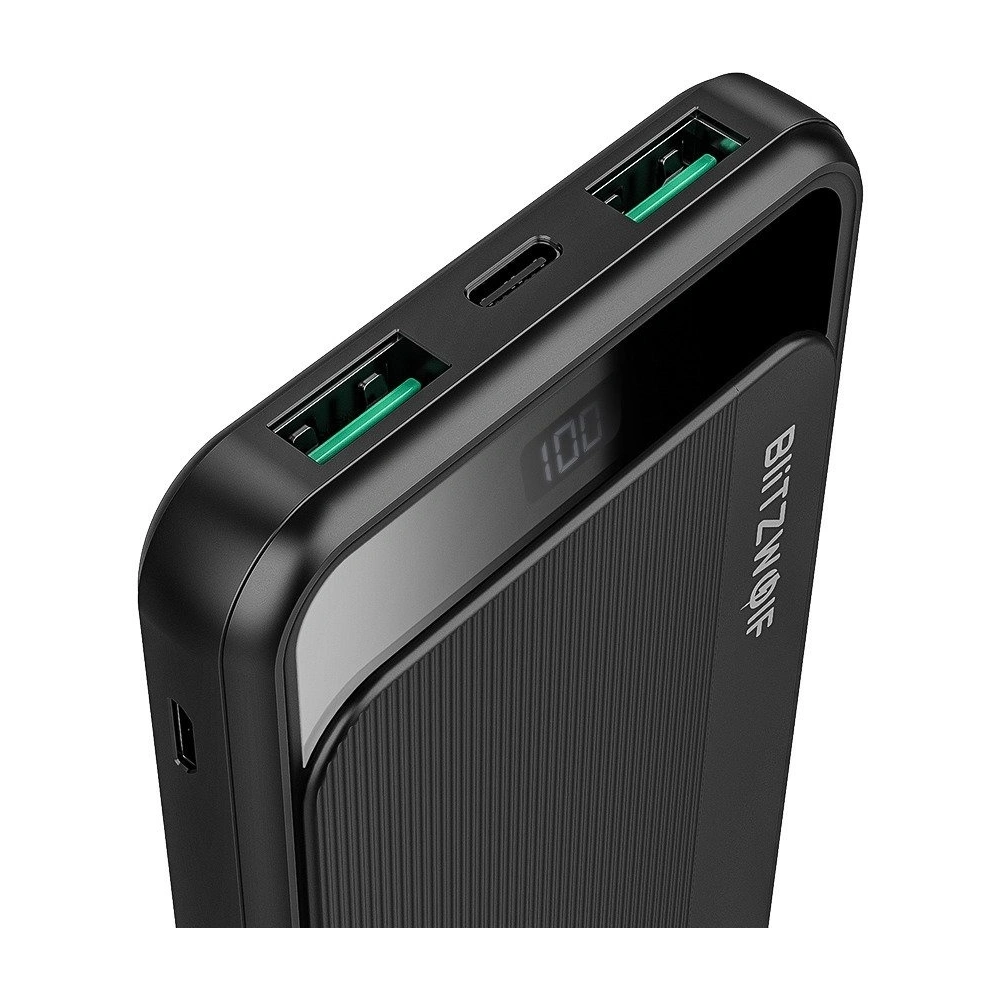 Powerbank BlitzWolf BW-P12 , 10000mAh, QC 3.0, PD, 3A, 22.5w (czarny)