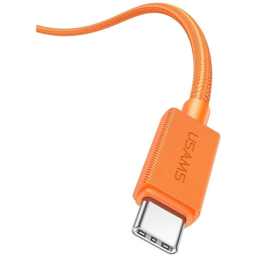 Kabel USAMS SJ773 PD 60W USB-C / USB-C 1.2m pomarańczowy