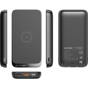Powerbank BlitzWolf BW-P10 , 10000mAh, QC 3.0, PD, 3A, 18W (czarny)