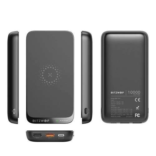 Kup Powerbank BlitzWolf BW-P10, 10000mAh, QC 3.0, PD, 3A, 18W (černý) - BLZ276BLK - {ean13} - Sklep Home Screen