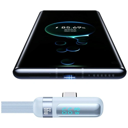 Kabel USAMS US-SJ651 66W USB-A / USB-C 1.2m biały