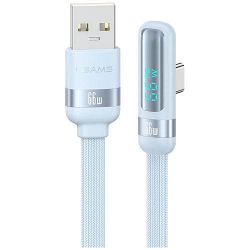 Kabel USAMS US-SJ651 66W USB-A / USB-C 1.2m niebieski