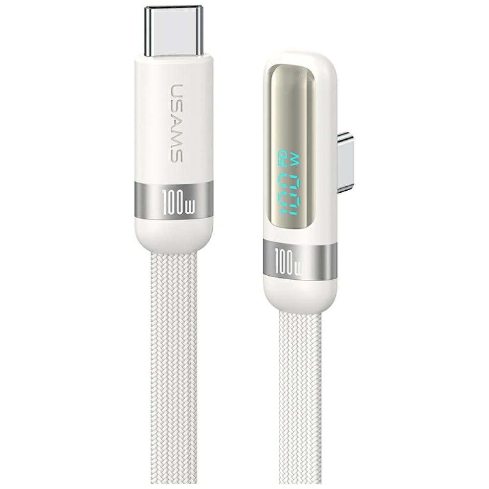 Kabel USAMS US-SJ653 PD 100W USB-C / USB-C 1.2m biały