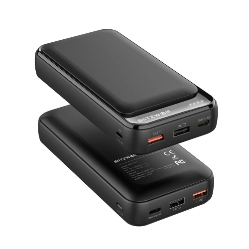Kup Powerbank BlitzWolf BW-P11, 20000mAh, QC 3.0, PD, 3A, 18W (fekete) - BLZ277BLK - {ean13} - Sklep Home Screen