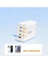 Ładowarka sieciowa Tech-Protect NC200W-GAN 4-port Network Charger PD 200W / QC3.0 White
