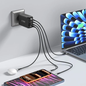 Ładowarka sieciowa Tech-Protect NC240W-GAN 4-port Network Charger PD 240W / QC3.0 Black