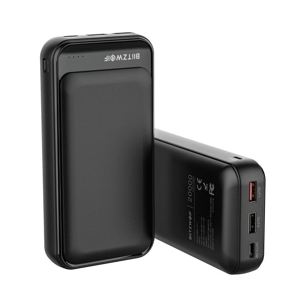 Powerbank BlitzWolf BW-P11 , 20000mAh, QC 3.0, PD, 3A, 18W (czarny)