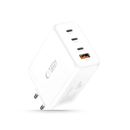 Ładowarka sieciowa Tech-Protect NC240W-GAN 4-port Network Charger PD 240W / QC3.0 White