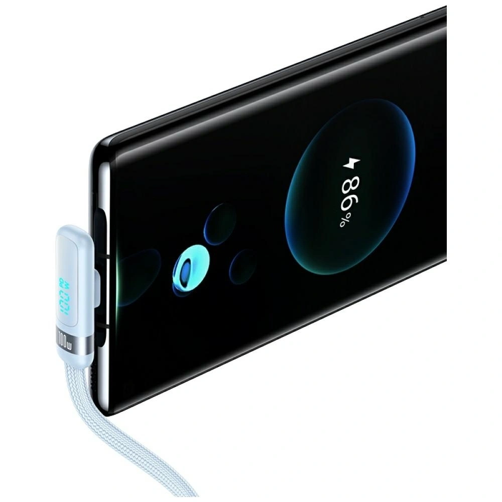 Kabel USAMS US-SJ653 PD 100W USB-C / USB-C 1.2m niebieski