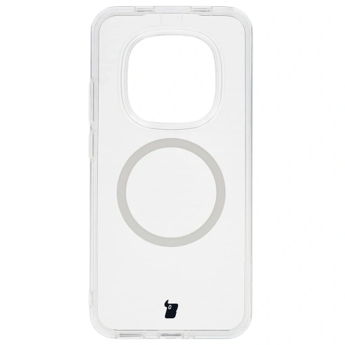 Etui z pierścieniem magnetycznym Bizon Case CrystalO do Xiaomi Redmi Note 15 Pro 5G przezroczyste