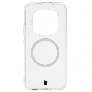 Etui z pierścieniem magnetycznym Bizon Case CrystalO do Xiaomi Redmi Note 15 Pro+ Plus 5G przezroczyste