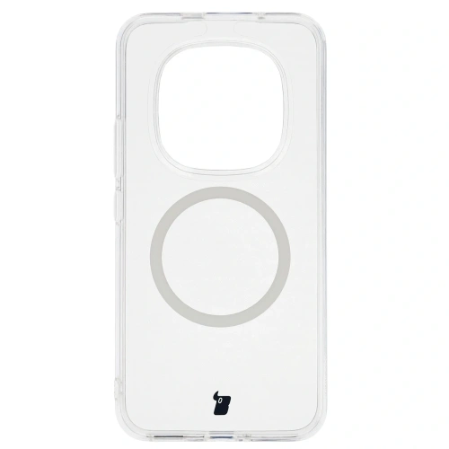 Etui z pierścieniem magnetycznym Bizon Case CrystalO do Xiaomi Redmi Note 15 Pro+ Plus 5G przezroczyste
