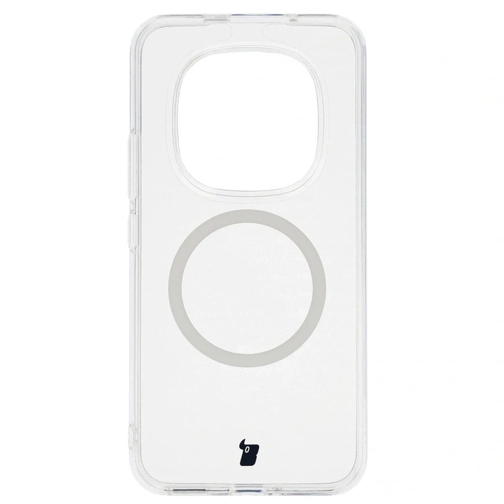 Etui z pierścieniem magnetycznym Bizon Case CrystalO do Xiaomi Redmi Note 15 Pro+ Plus 5G przezroczyste