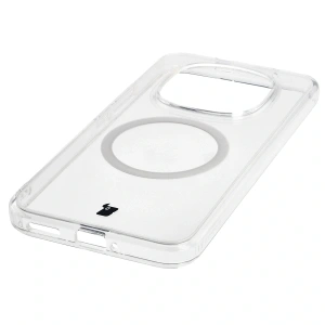 Etui z pierścieniem magnetycznym Bizon Case CrystalO do Xiaomi Redmi Note 15 Pro+ Plus 5G przezroczyste