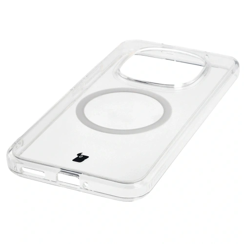 Etui z pierścieniem magnetycznym Bizon Case CrystalO do Xiaomi Redmi Note 15 Pro+ Plus 5G przezroczyste