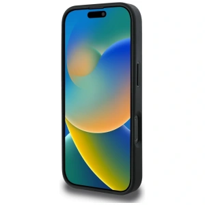 Etui Karl Lagerfeld Grained Pattern & Logo MagSafe do Apple iPhone 16 Pro Max czarny