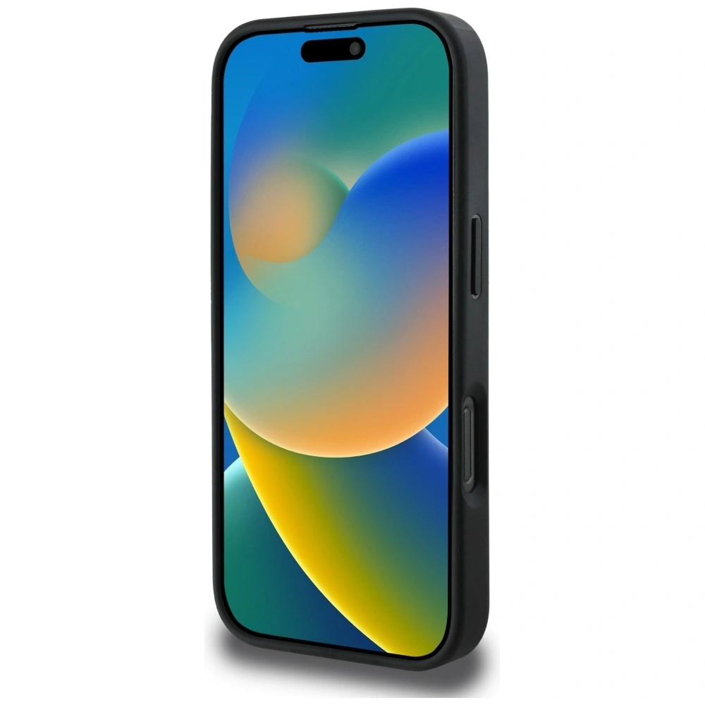 Etui Karl Lagerfeld Grained Pattern & Logo MagSafe do Apple iPhone 16 Pro Max czarny