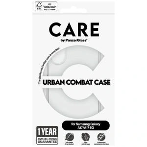 Etui CARE by PanzerGlass Flagship Urban Combat do Samsung Galaxy M17 5G / A17 / A17 5G przezroczysty