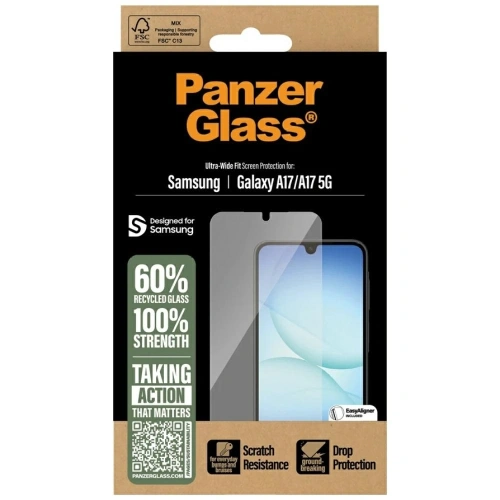 Szkło hartowane PanzerGlass Ultra-Wide Fit EasyAligner do Samsung Galaxy A17 / A17 5G