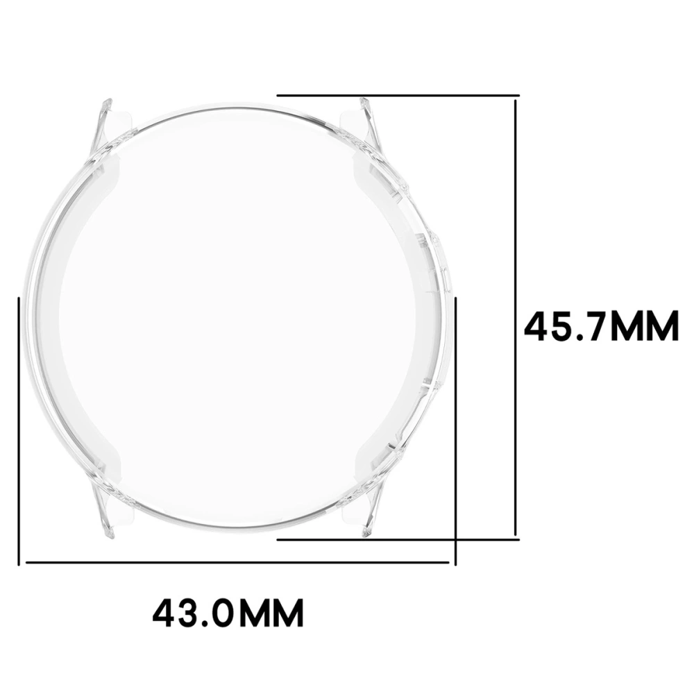 Etui z osłoną ekranu Bizon Case Watch Felipe do Garmin Venu 4 41mm przezroczyste