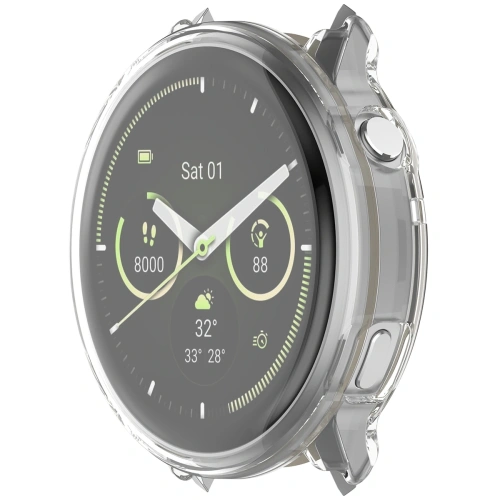 Etui z osłoną ekranu Bizon Case Watch Felipe do Garmin Venu 4 41mm przezroczyste