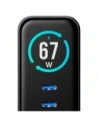 Ładowarka sieciowa 3MK InCharge Lumin PD 67W QC4+ PPS AFC FCP SCP USB-A 2xUSB-C TFT z wyświetlaczem czarny