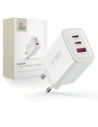Ładowarka sieciowa Tech-Protect NCA65W-GAN USB-A, 2xUSB-C Network Charger PD 65W / QC3.0 White