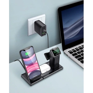 Kup Stacja ładująca 3w1 ESR Wireless Charging Station Black - ESR206BLK - {ean13} - Sklep Home Screen