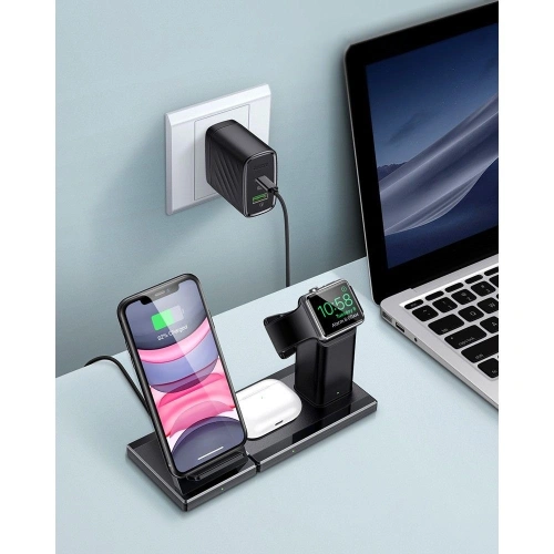 Buy ESR 3in1 Wireless Charging Station Black - ESR206BLK - {ean13} - Home Screen Store Europe