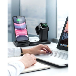 Kup Stacja ładująca 3w1 ESR Wireless Charging Station Black - ESR206BLK - {ean13} - Sklep Home Screen