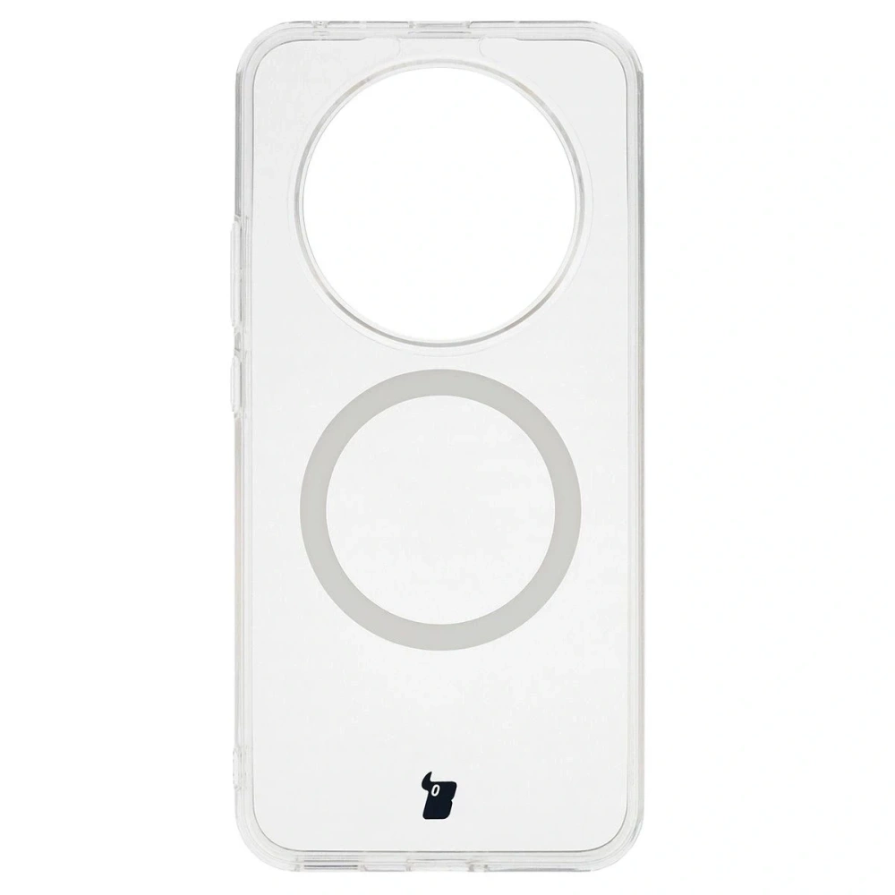 Etui z pierścieniem magnetycznym Bizon Case CrystalO do Honor Magic8 Lite przezroczyste