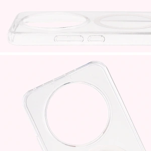 Etui z pierścieniem magnetycznym Bizon Case CrystalO do Honor Magic8 Lite przezroczyste