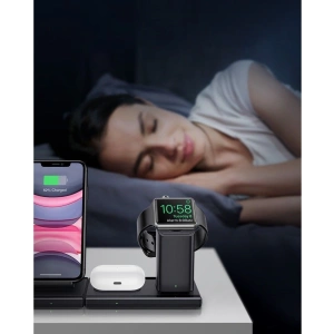 Kup Stacja ładująca 3w1 ESR Wireless Charging Station Black - ESR206BLK - {ean13} - Sklep Home Screen
