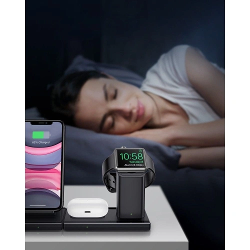 Buy ESR 3in1 Wireless Charging Station Black - ESR206BLK - {ean13} - Home Screen Store Europe