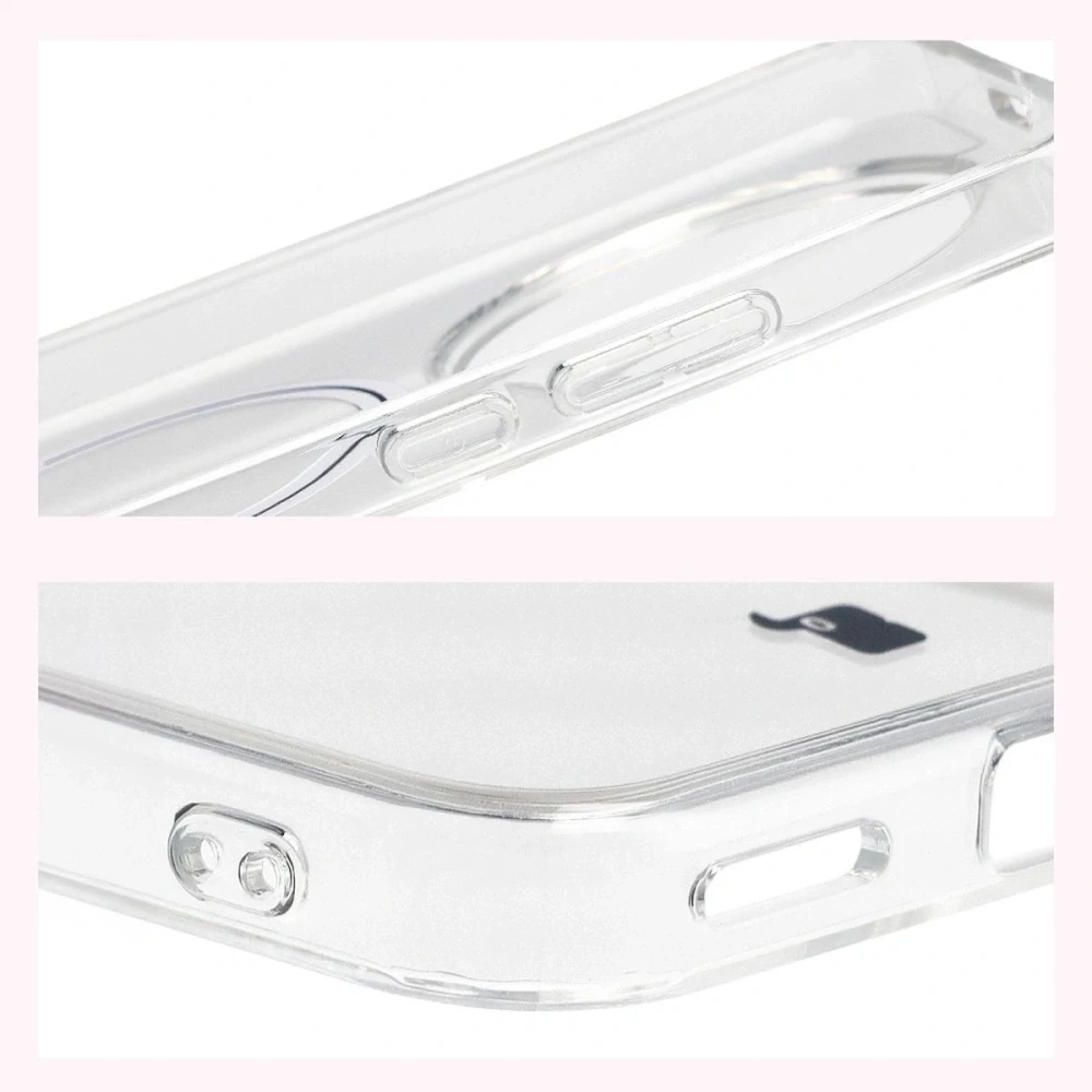 Etui z pierścieniem magnetycznym Bizon Case CrystalO do Honor Magic8 Lite przezroczyste