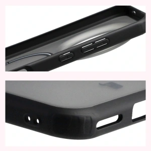 Etui z pierścieniem magnetycznym Bizon Case MatteO do Honor Magic8 Pro przydymione-czarne