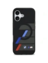 Etui BMW M IML Metal Buttons Tricolor Lines MagSafe do Apple iPhone 17 czarny