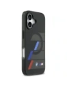 Etui BMW M IML Metal Buttons Tricolor Lines MagSafe do Apple iPhone 17 czarny