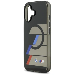 Etui BMW M IML Metal Buttons Tricolor Lines MagSafe do Apple iPhone 17 czarny