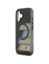 Etui BMW M IML Metal Buttons Tricolor Lines MagSafe do Apple iPhone 17 czarny