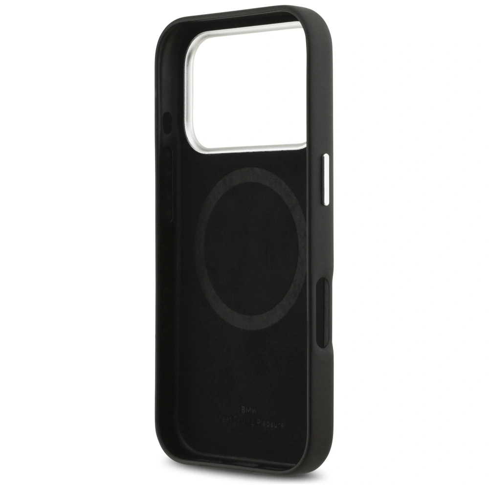 Etui BMW Sign Full Wrapped Metal MagSafe do Apple iPhone 17 Pro czarny