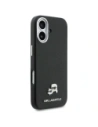 Etui Karl Lagerfeld Karl & Choupette Head Pins Saffiano MagSafe do Apple iPhone 17 czarny