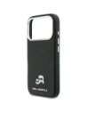 Etui Karl Lagerfeld Karl & Choupette Head Pins Saffiano MagSafe do Apple iPhone 17 Pro czarny