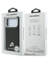 Etui Karl Lagerfeld Karl & Choupette Head Pins Saffiano MagSafe do Apple iPhone 17 Pro Max czarny
