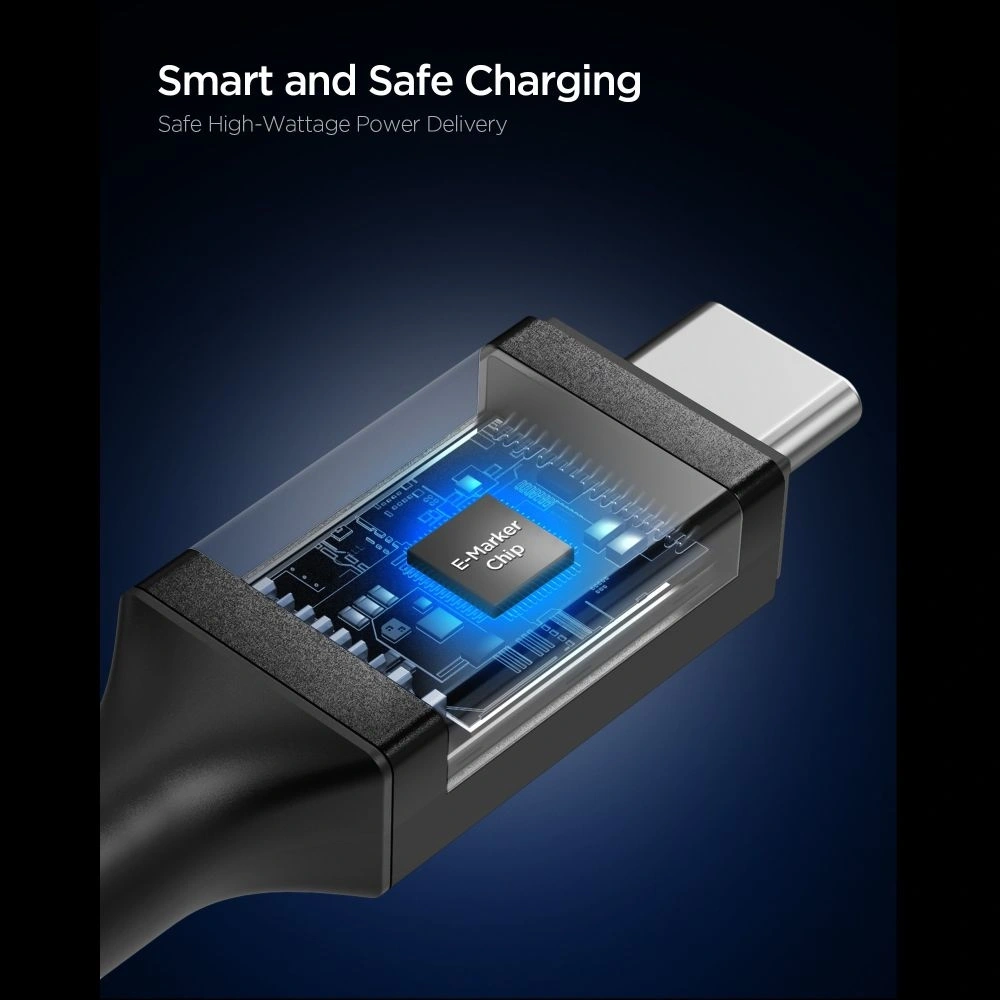 Kabel Spigen EB24015CC Essential USB-C Cable 240W 150cm Black