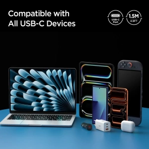 Kabel Spigen EB24015CC Essential USB-C Cable 240W 150cm Black